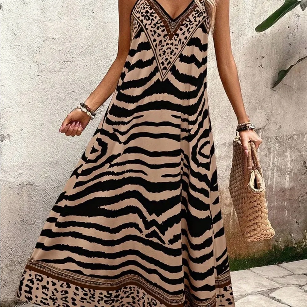 Animal Print Maxi Dress - Picture 5 of 5